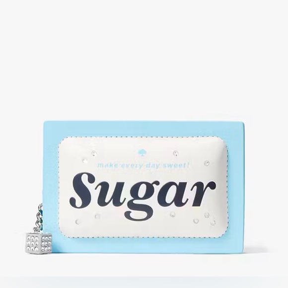 ๐ฅ SOLD Kate Spade 3D Sugar Packet Small Card Holder Coin Purse RARE ๐ฅ - Picture 9 of 10